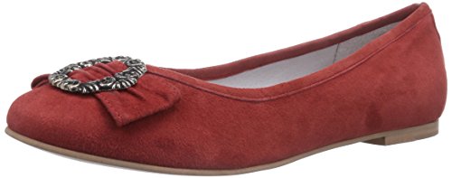 Bergheimer Trachtenschuhe Christl, Damen Geschlossene Ballerinas, Rot (red), 38 EU