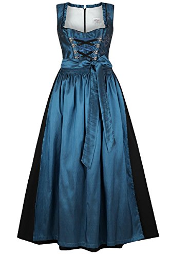 Damen Stützle Dirndl lang festlich blau, blau, 46