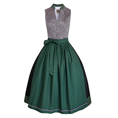 Langes Dirndl Josephine in Grau von Apple of my Eye, Größe:36, Farbe:Grau