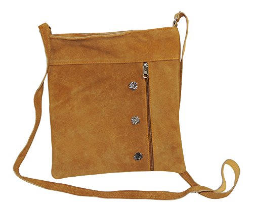 MS-Trachten Dirndltasche Handtasche Ledertasche Classic (camel)