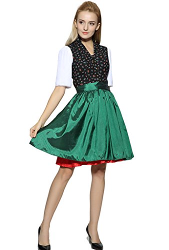 Judi Dench@ Damen Dirndl Midi 2-teilig, grün