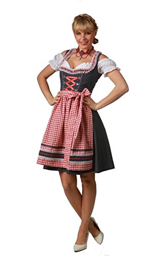 Mini Dirndl: Mia marine / rot 36