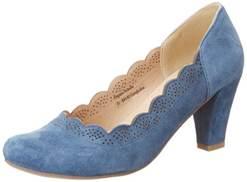 Hirschkogel by Andrea Conti Damen 3003409 Pumps, Blau (Jeans), 38 EU