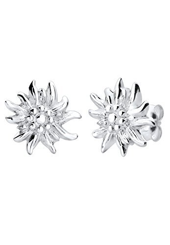 Elli Damen-Ohrstecker Edelweiss 925 Sterling Silber 305482914