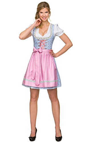 Mini Dirndl 2tlg. Naomi hellblau 50 cm, 36