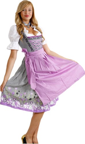 Trachtenpoint Dirndl A284 mit Bluse und Schürze 3 teilig, Größe 44