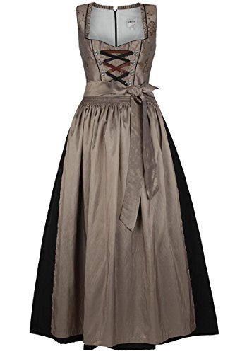 Damen Stützle Dirndl lang festlich braun, braun, 42