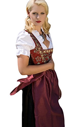 Trachtenpoint Dirndl A207 mit Bluse und Schürze 3 teilig, Größe 40