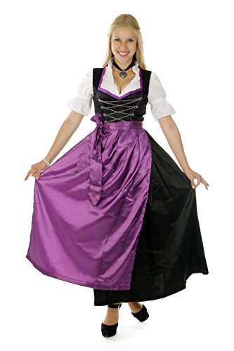 Trachtenpoint Dirndl A450 mit Bluse und Schürze 3 teilig, Größe 46