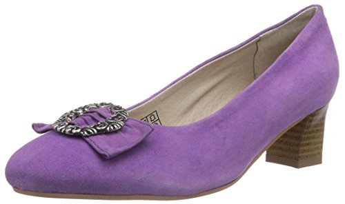 Bergheimer Trachtenschuhe Rosi, Damen Pumps, Violett (Purple), 39 EU