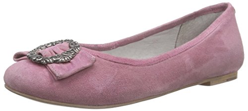 Bergheimer Trachtenschuhe Christl, Damen Geschlossene Ballerinas, Pink (Rose), 40 EU