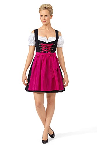 Original Steindl München-Salzburg Dirndl 2tlg. Damen schwarz/pink-36