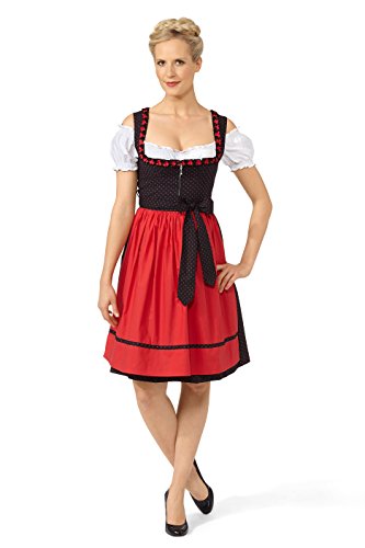 Original Steindl München-Salzburg Dirndl 3tlg. Damen schwarz-40