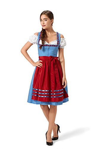 Original Steindl München-Salzburg Dirndl 3tlg. Damen blau-36