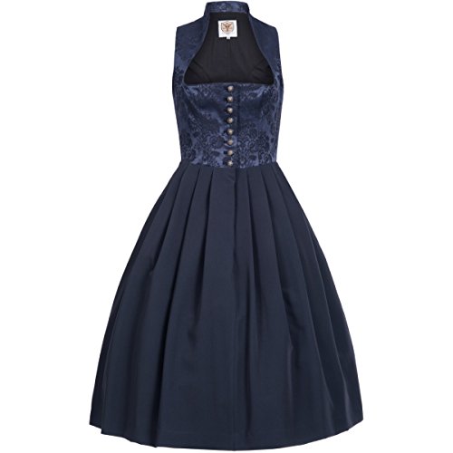 Midi Dirndl Victoria in Blau von Apple of my Eye, Größe:38, Farbe:Blau