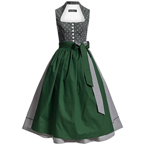 Langes Dirndl Theres in Grau von Berwin und Wolff, Größe:46;Farbe:Grau