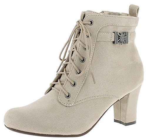 Hirschkogel by Andrea Conti 3617400, Damen Kurzschaft Stiefel – Beige Gr. 40