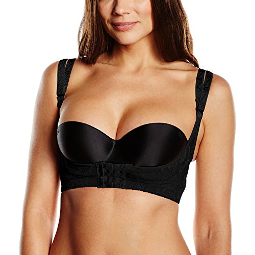 Dirndl BH Push Up BH Büstenheber für Dirndl (L, Schwarz)