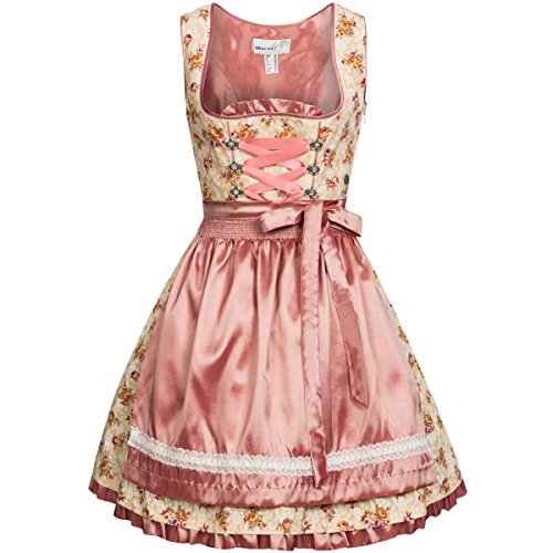 Mini Dirndl Agnes in Apricot von Marjo Trachten, Größe:36;Farbe:Apricot