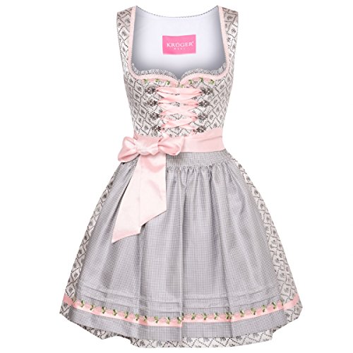 Mini Dirndl Leni in Grau von Krüger Dirndl, Größe:38, Farbe:Grau