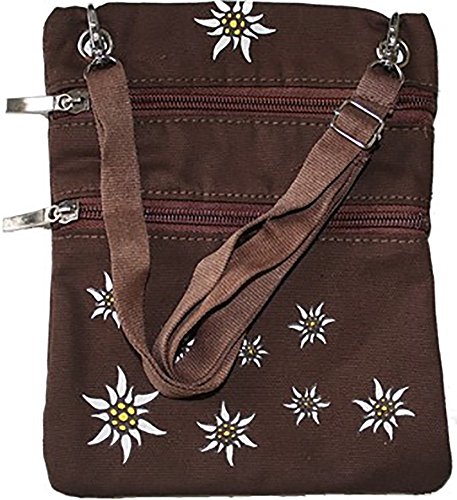 Trachtentasche Dirndl Taschen Trachten Baumwolltasche Dunkelbraun