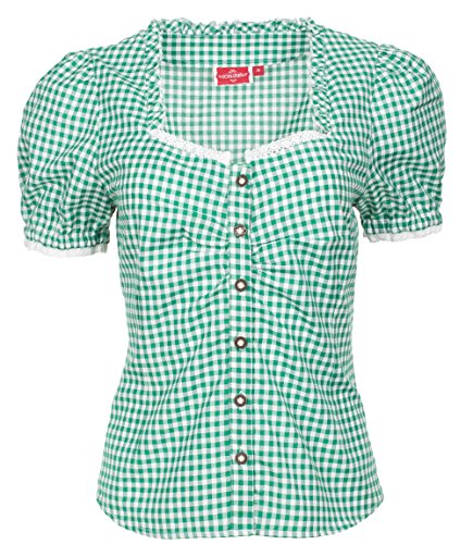 Trachtenbluse Kati (40, Grasgrün)
